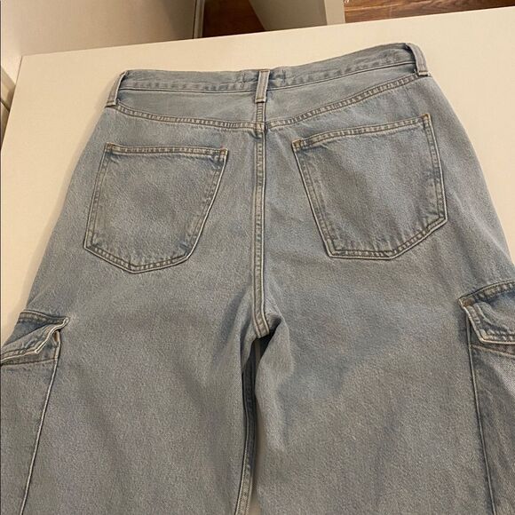 Agolde Minka Denim Cargo Pants Size 28 - Picture 15 of 16
